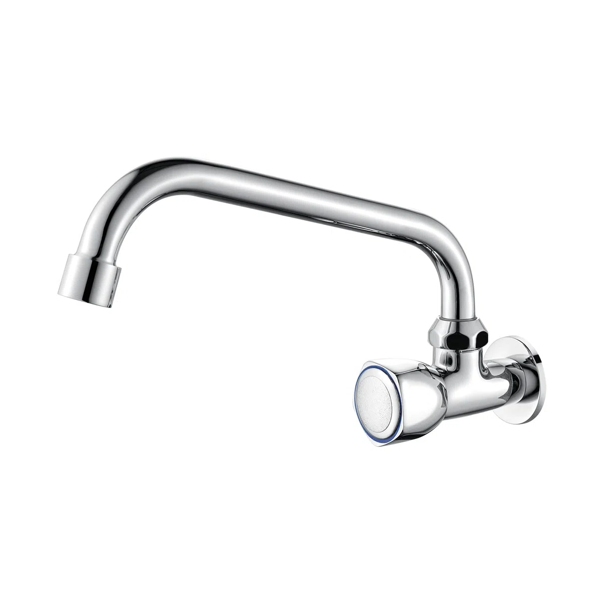 Ibergrif, M18654 Ballet, Cocina, Grifo Giratorio de Pared, Cromo, Plata