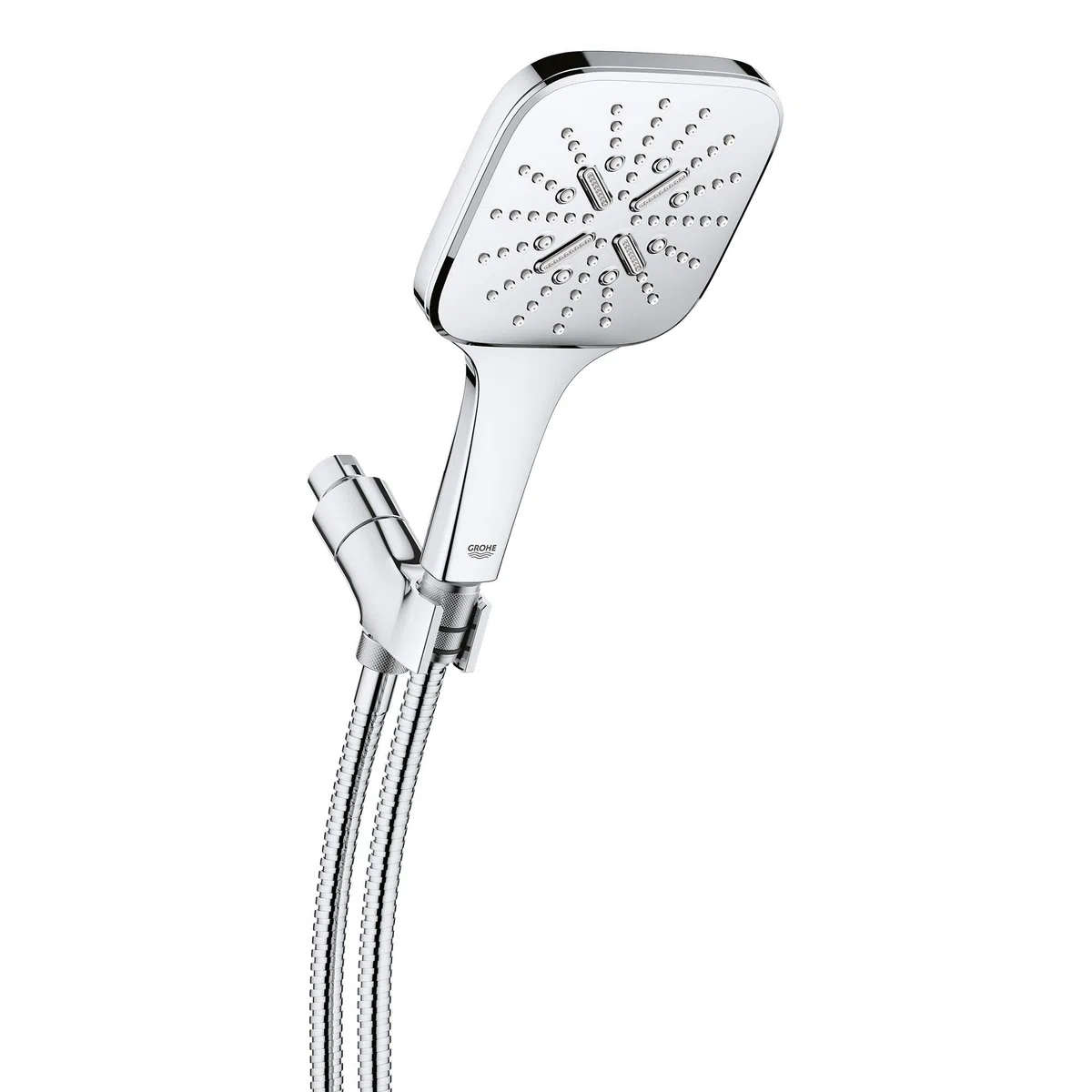 GROHE 26605000 Rainshower SmartActive - Ducha de mano con 3 pulverizadores, 1.75 gpm, cromo Starlight