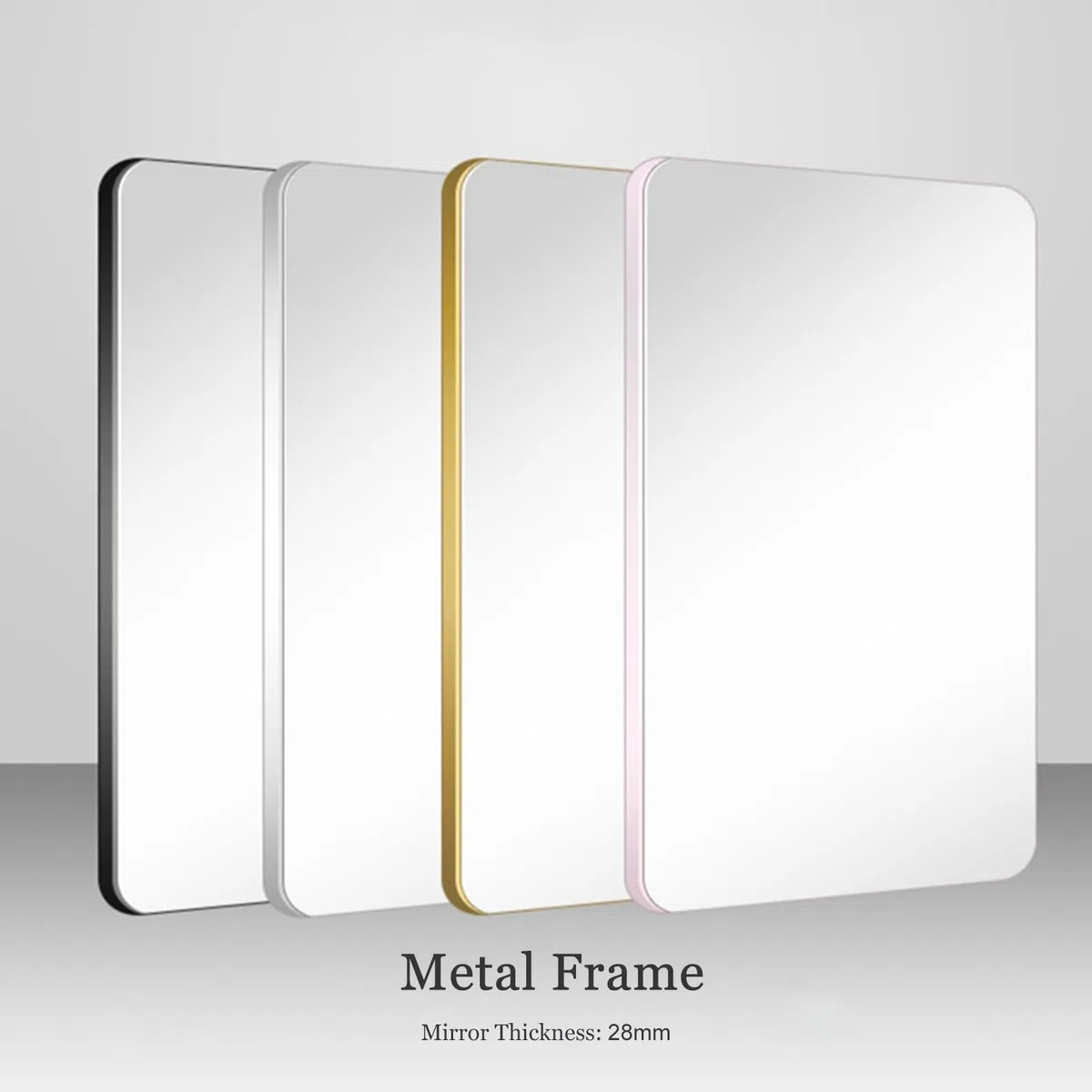 Ecpiel - Alcachofa de ducha rectangular ajustable de metal cepillado giratorio, brazo extensible, grande, giratorio e inclinable, vertical y horizontal (D 70)