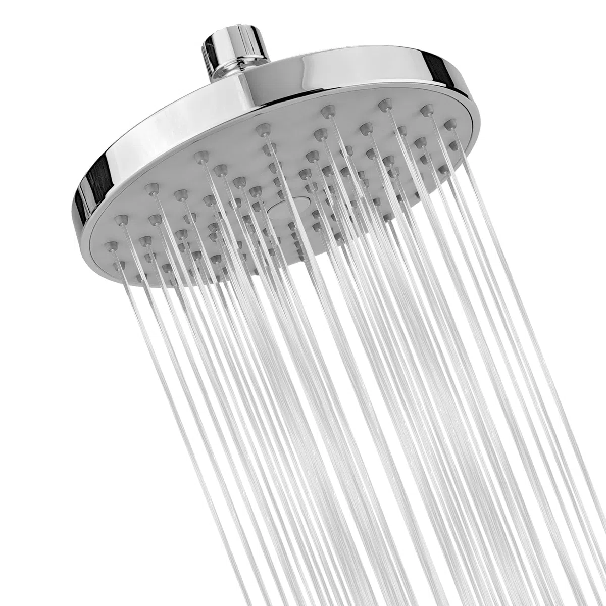 15cm Ducha redonda de alta presión hecha de material ABS - Experiencia de ducha cómoda, incluso si la presión del agua es baja, se puede instalar en la pared o el techo