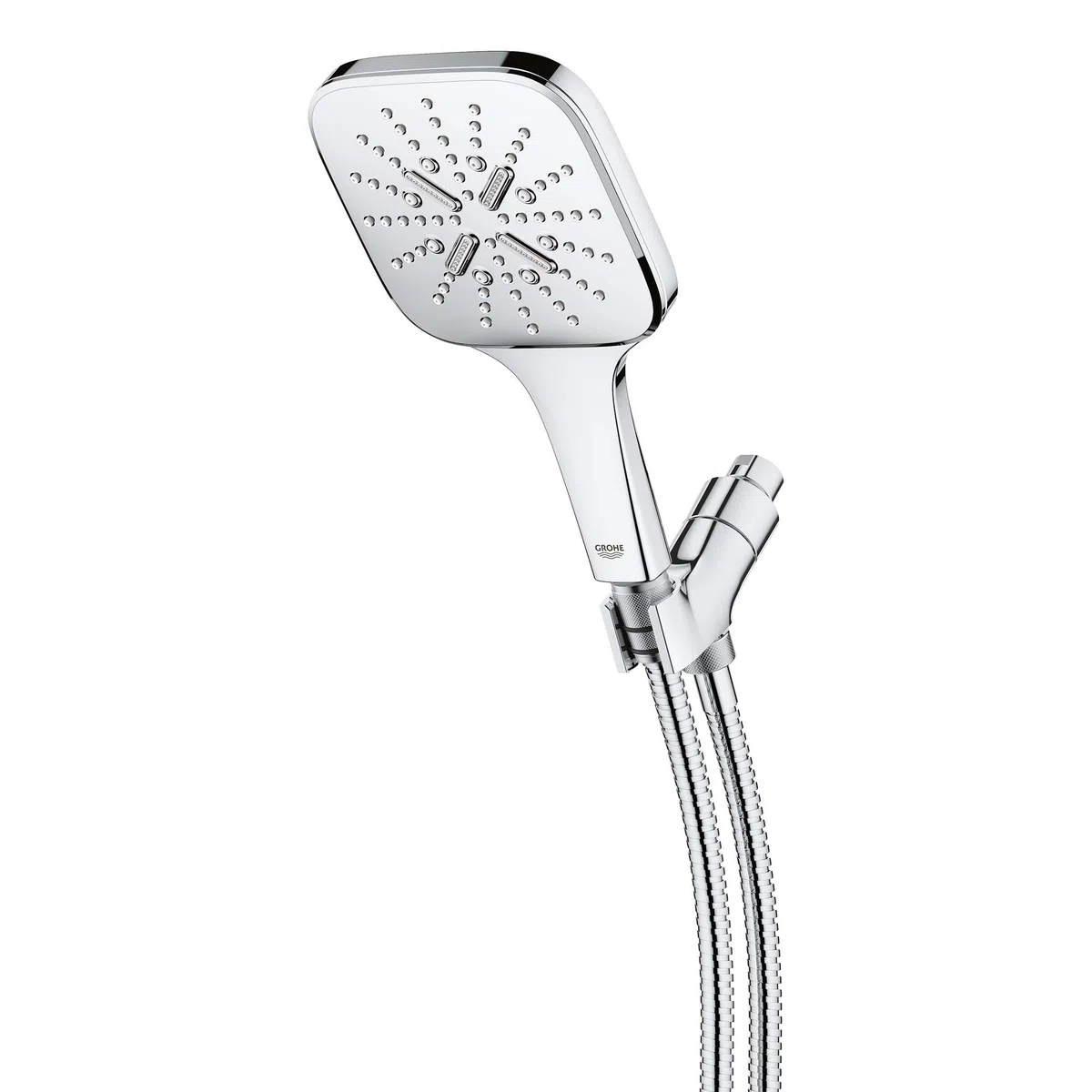 GROHE 26605000 Rainshower SmartActive - Ducha de mano con 3 pulverizadores, 1.75 gpm, cromo Starlight
